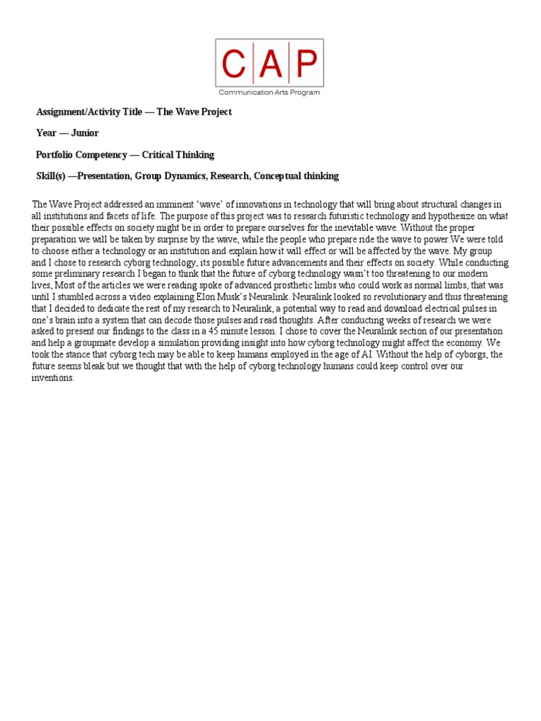 Impact of Cyborg Tech on Society | PDF