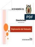 Cimentaciones 1 Exploración Del Subsuelo Nunez