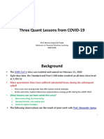 Three Quant Lessons From COVID-19: Advances in Financial Machine Learning