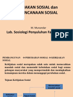 KEBIJAKAN SOSIAL Dan PERENCANAAN SOSIAL