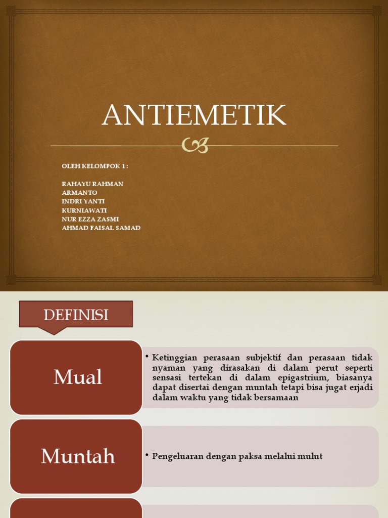 ANTIEMETIK | PDF