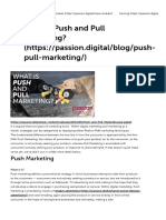What Is Push and Pull Marketing - Passion Digital®