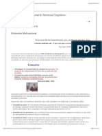 Entrevista Motivacional & Técnicas Cognitivo-Comportamentais: Entrevista Motivacional PDF