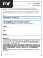 Benefits of Being Bilingual Online Lesson Plan PDF