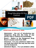 Drug Education and Vice Control PDF