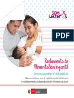 Reglamento de Alimentación Infantil: Decreto Supremo #009-2006-SA