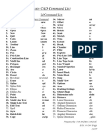 Auto CAD 2D Command List