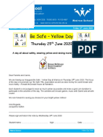 Be Safe - Yellow Day Note