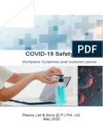 COVID-19 Safety Manual: Workplace Guidelines Post Lockdown Period