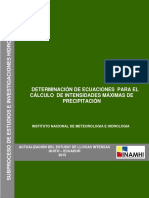 2015. Determinación Ecuaciones Cálculo Intensidades Máximas Precipitación - INAMHI.pdf