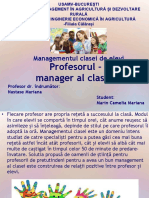 Profesorul.managerul clasei Marin Camelia Mariana