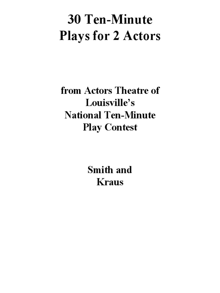 30 Ten-Minute Plays For 2 Actors (ATL) PDF Copyright
