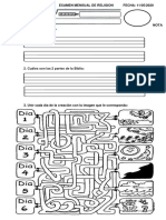 Religion Examen Mensual 11-05-20