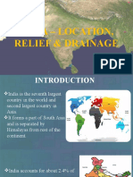India - Location, Relief & Drainage