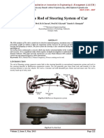 FEA of Tie Rod of Steering System of Car