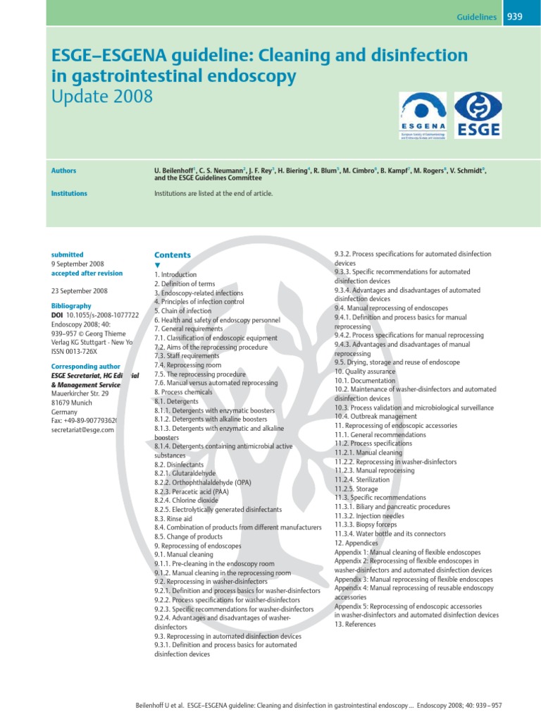 Esge Endoscopy Guidelines – Esge Guidelines 2022 – AFCBA