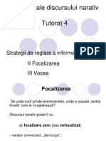 Strategii Ale Discursului Narativ - Tutorat 4 PDF