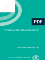 Professional Doctorate Awards 2005