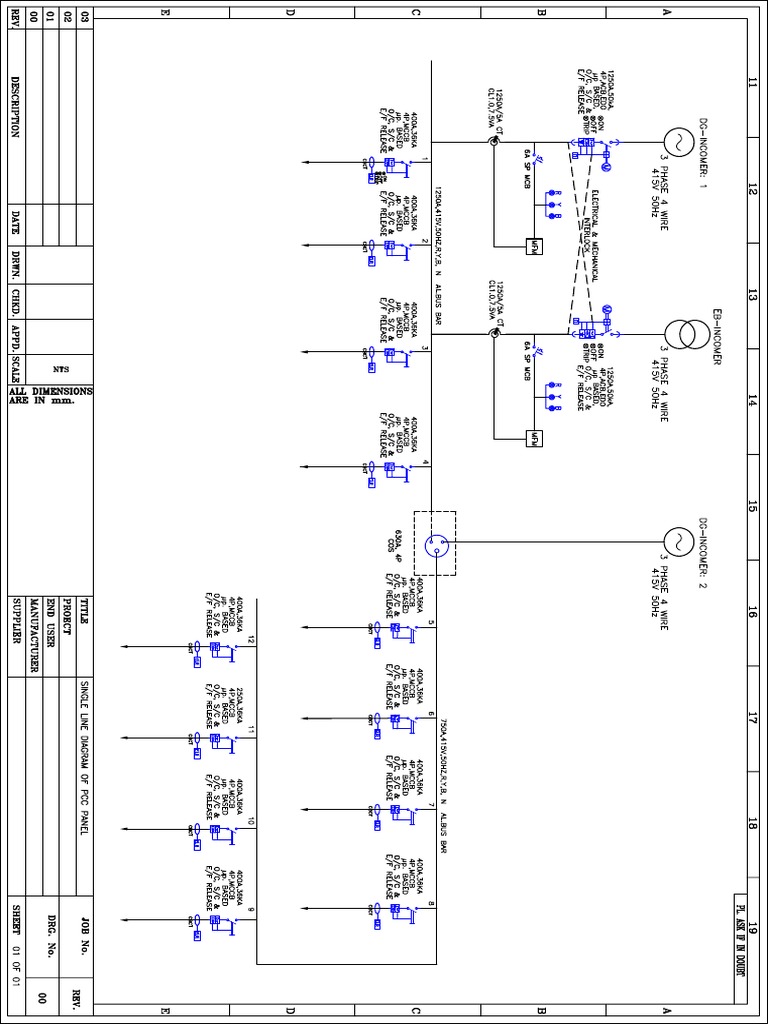 Mcc Panel Single Line Diagram