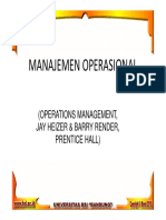 Manajemen Operasional: (Operations Management, Jay Heizer & Barry Render, Prentice Hall)