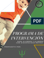 Programa de Intervención para Alumnos y Alumnas Con Discapacidad Motriz PDF