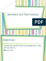 Semiotics and Text Analysis