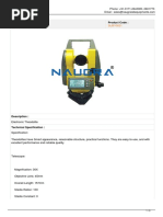 Electronic Theodolite SURY0001: Product Name: Product Code