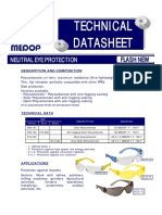 Technical Datasheet: Neutral Eye Protection