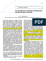 Regulation of Hepatic Triacylglycerol Synthesis and Lipoprotein Metabolism by Glucocorticoids