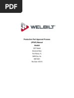 Production Part Approval Process (PPAP) Manual Welbilt