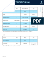 Day 1 Exercise Sets Distance/Duration Rest