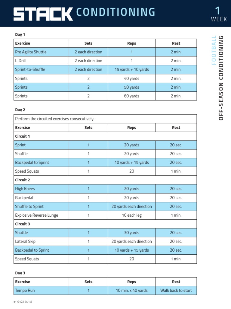 Football Off-Season | PDF | Physical Fitness | Weight Training