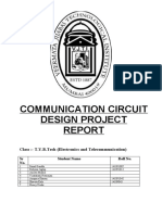 COMMUNICATION CIRCUIT DESIGN PROJECT REPORT