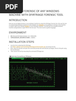 Do Digital Forensic of Any Windows Machine With Dfirtriage Forensic Tool