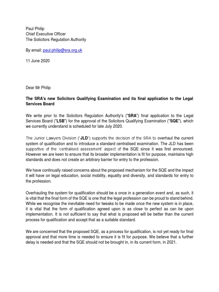 The SRA's new Solicitors Qualifying Examination and its final