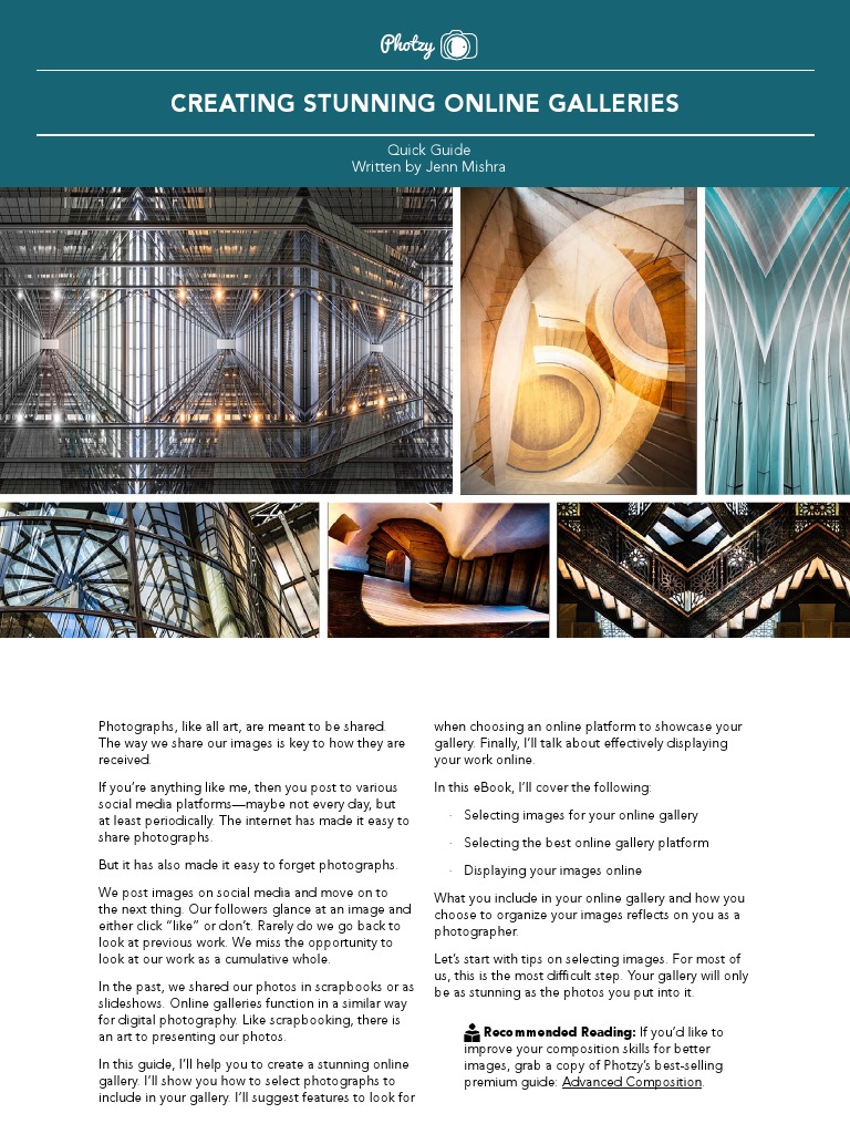 Creating A Stunning Online Gallery Pdf Download Free Pdf Photograph