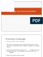 Language and Communication-A