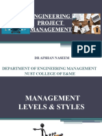 Engineering Project Management: Department of Engineering Management Nust College of E&Me