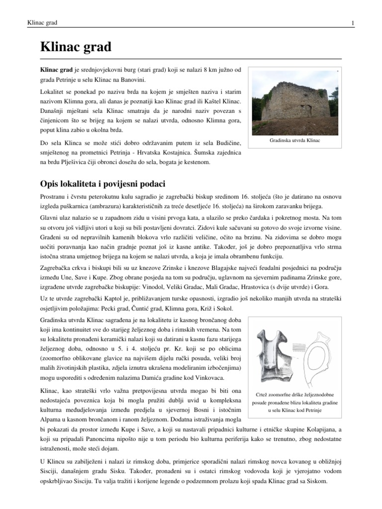 Klinac Grad | PDF