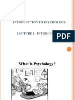 Chapter 1-Intro To Pscyhology