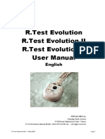 R.Test Evolution R.Test Evolution II R.Test Evolution 3 User Manual