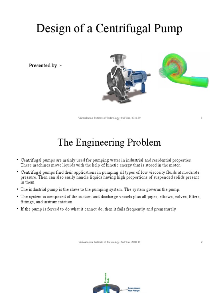 Centrifugal Pump Design Overview | PDF | Pump | Gases