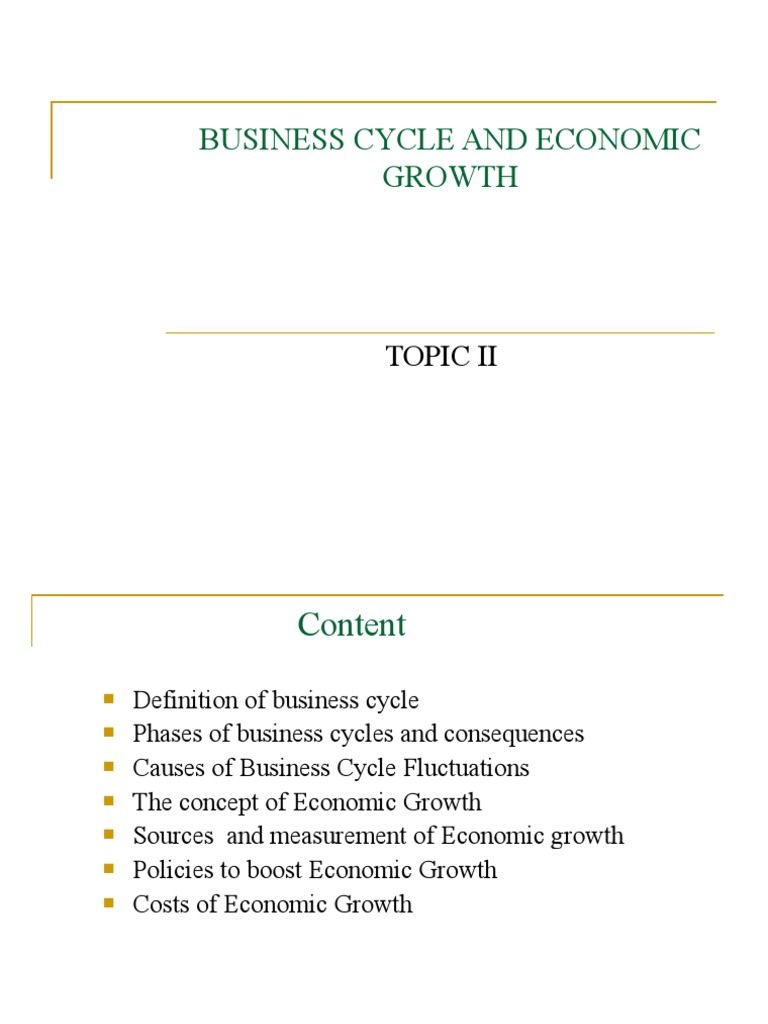 Causes and Phases of Economic Growth | PDF | Business Cycle | Recession
