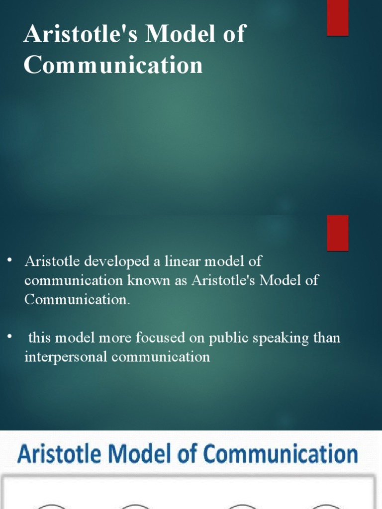 Aristotle's Model of Communication | Target Audience | Speech