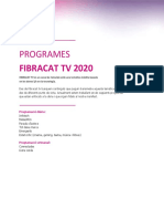 Programació de Fibracat TV