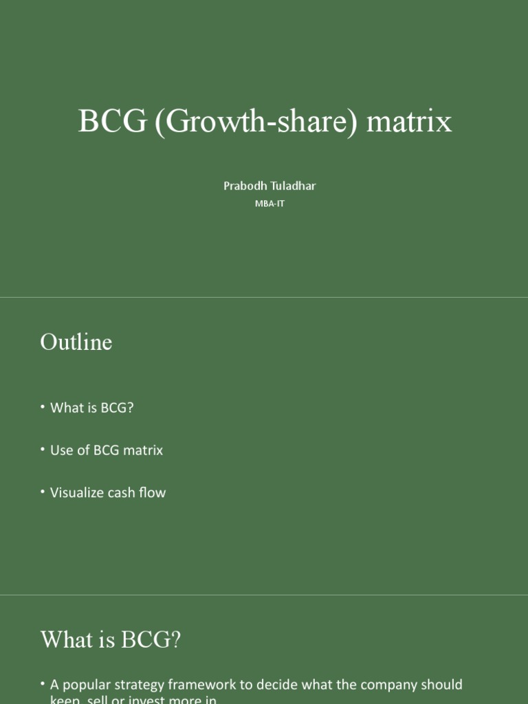 BCG Matrix: Strategy and Cash Flow | PDF | Economies | Market (Economics)