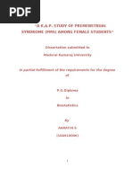Download A kap Study of Premenstrual Syndrome Pms Among Female Students by sweet1012 SN46536549 doc pdf