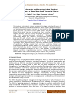 Management Strategies and Secondary School Teachers' Job Performance in Akwa Ibom South Senatorial District