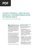 Start, Enable, and Scale Digital Transformation in Insurance