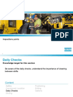 Daily Checks: Inspections Points
